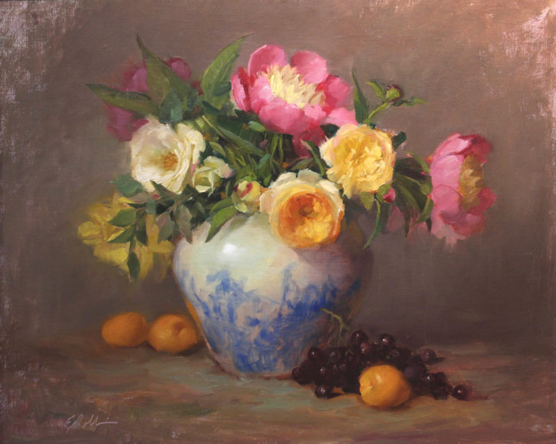 Still Life Painting with Roses