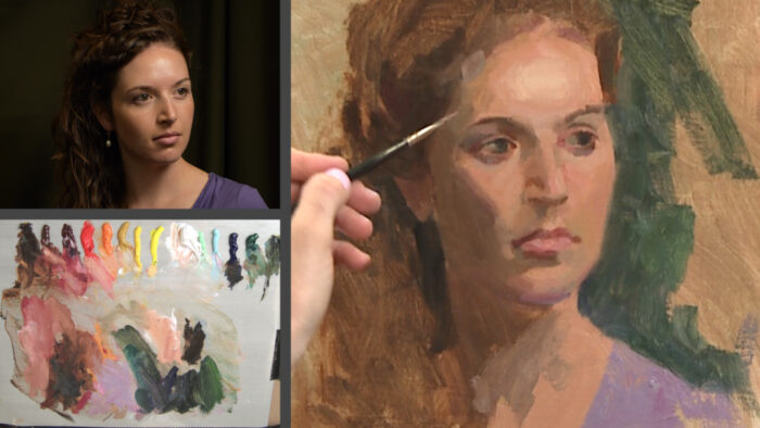 Anna rose Bain painting vibrant skin tones